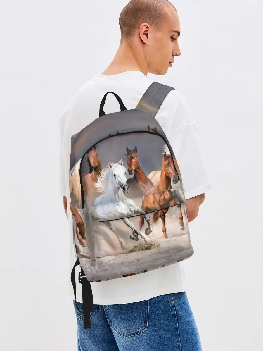 Рюкзак джинсовый / Табун