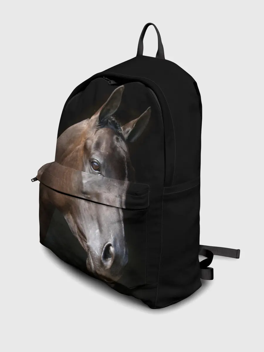 Рюкзак джинсовый / Лошадь