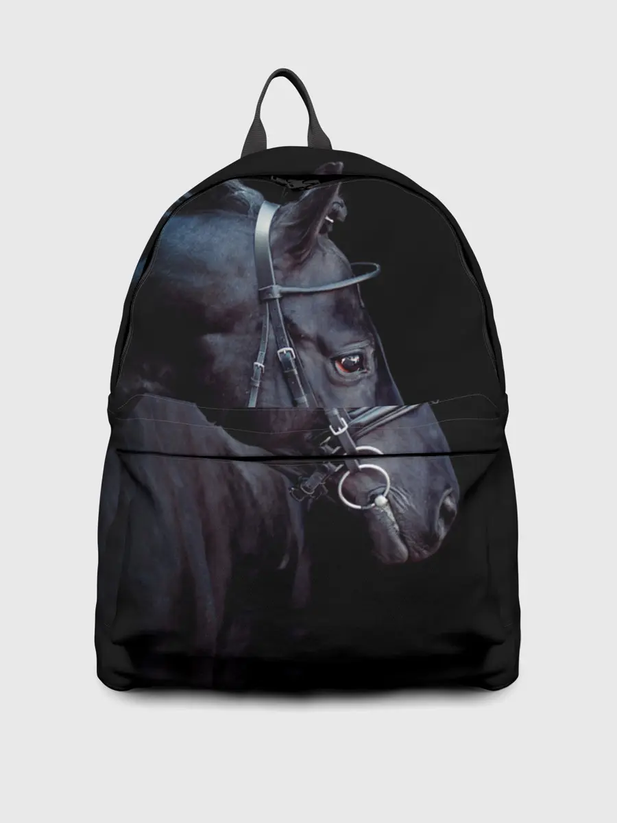 Рюкзак джинсовый / Конь вороной