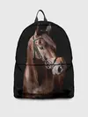 Рюкзак джинсовый / Гнедая лошадь