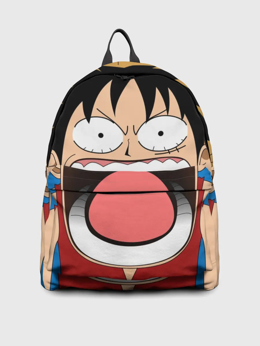 Рюкзак джинсовый / Луффи - Чё??!!