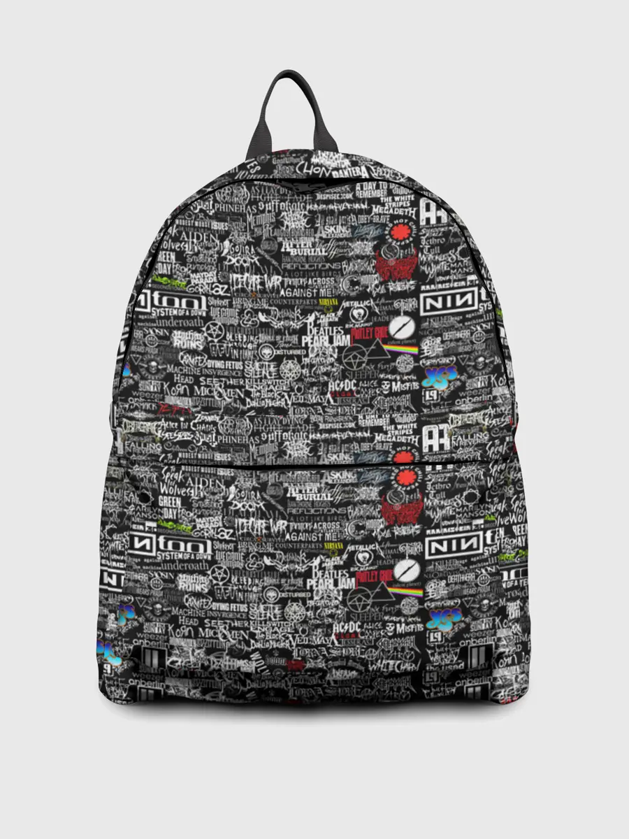 Рюкзак джинсовый / ЛОГОТИПЫ РОК ГРУПП