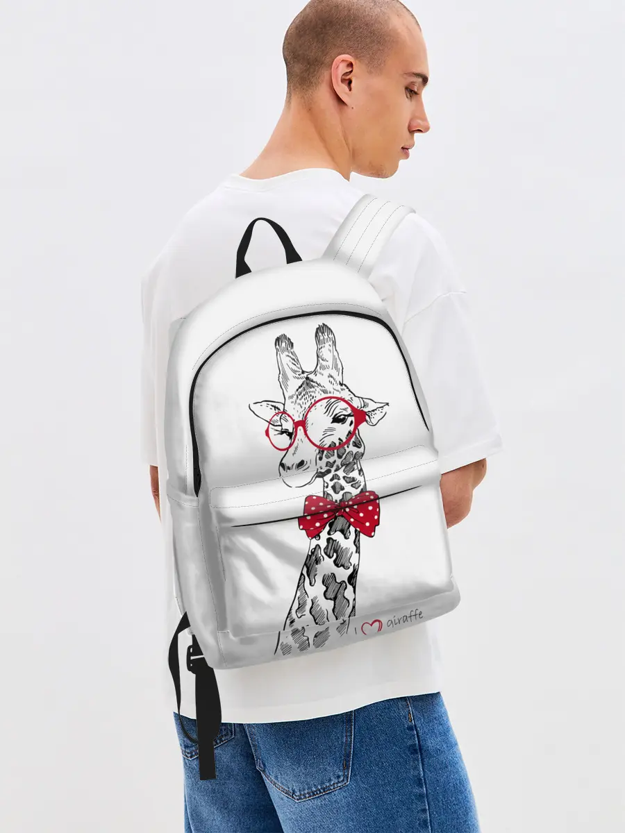 Рюкзак джинсовый / Жираф