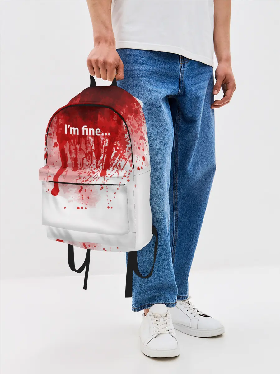 Рюкзак джинсовый / Im fine
