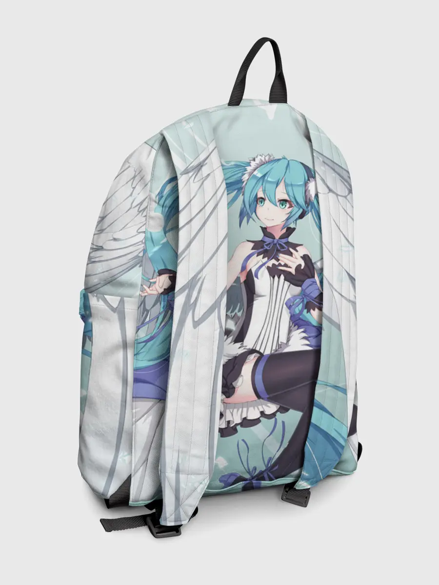 Рюкзак джинсовый / Хацуне Мику с крыльями