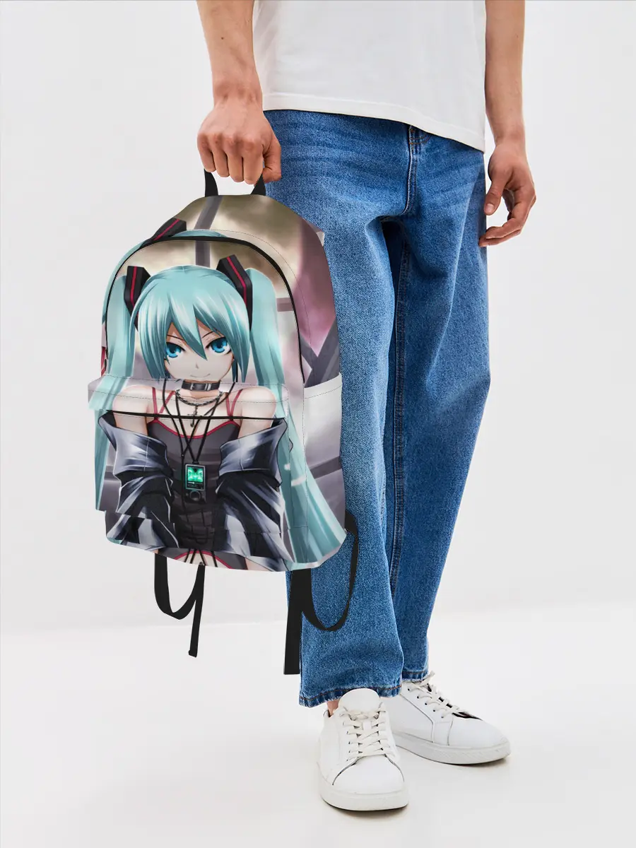 Рюкзак джинсовый / Мику Хацунэ