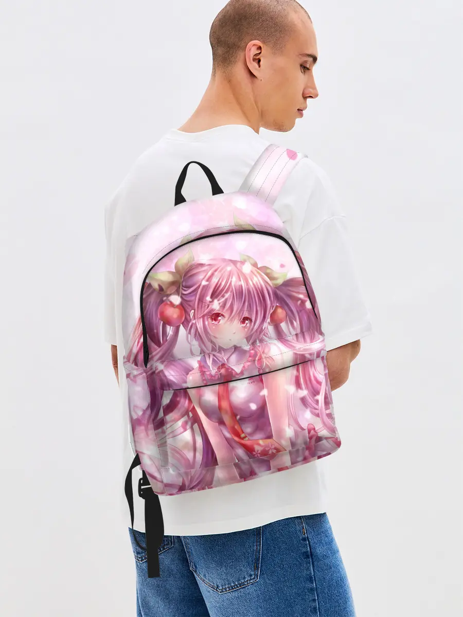 Рюкзак джинсовый / Ванильная Hatsune Miku