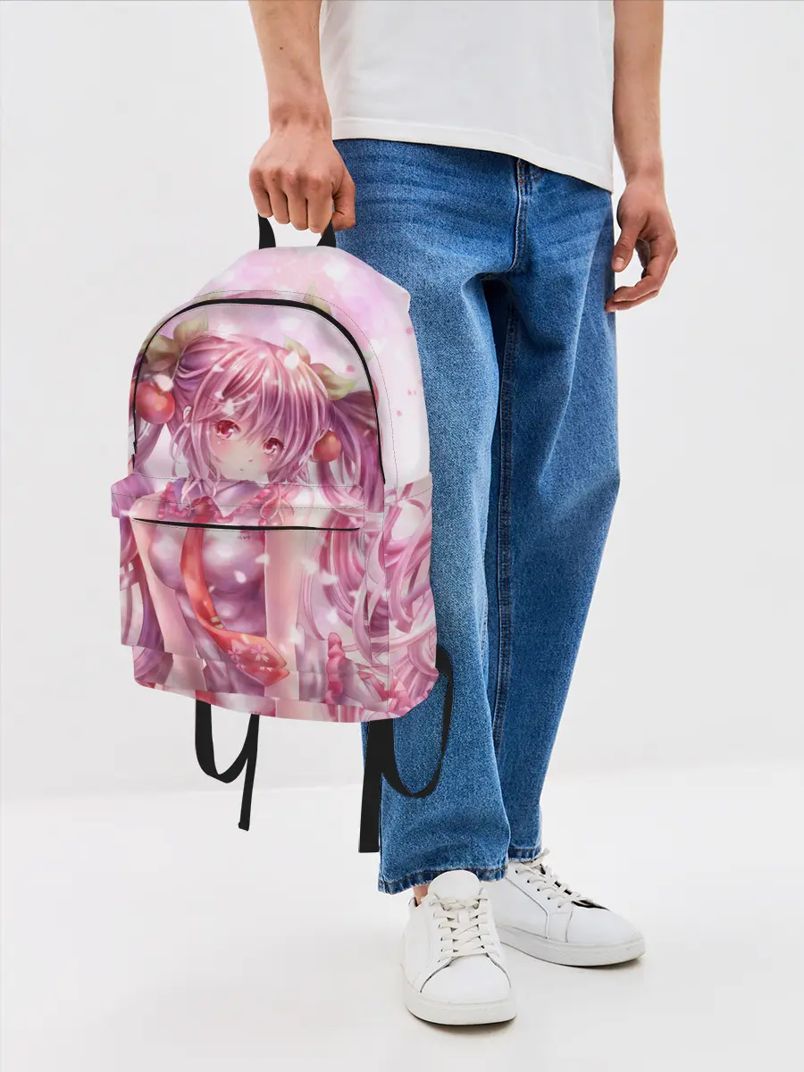 Рюкзак джинсовый / Ванильная Hatsune Miku