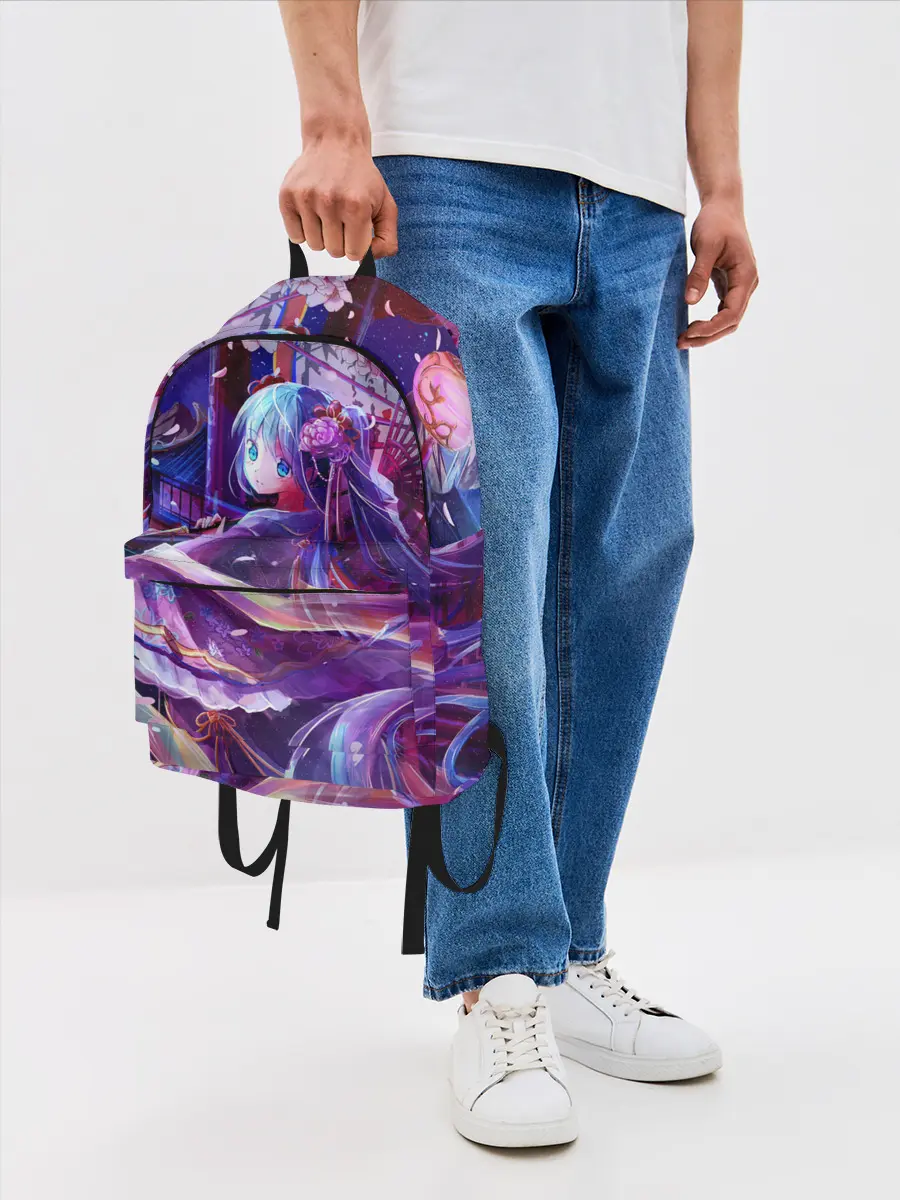 Рюкзак джинсовый / Волшебная Хацуне Мику