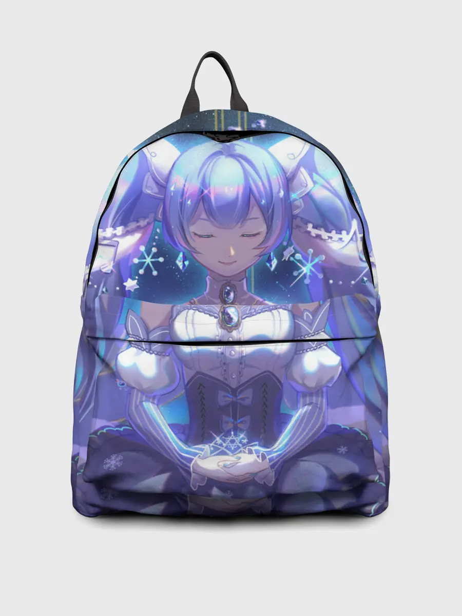 Рюкзак джинсовый / Хатцуне Мику медитирует