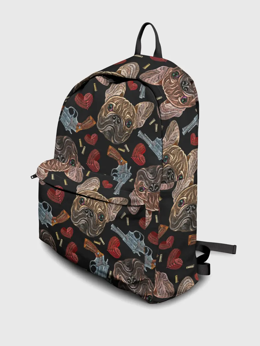 Рюкзак джинсовый / Бульдоги