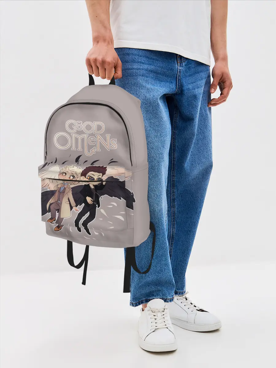 Рюкзак джинсовый / Good Omens