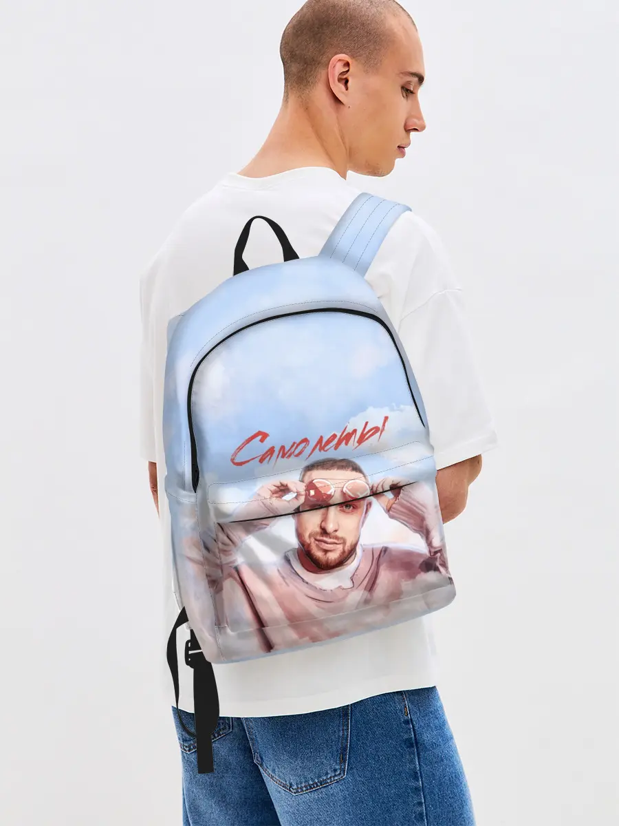 Рюкзак джинсовый / Свик /Самолеты/