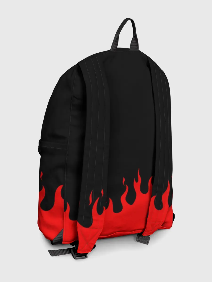 Рюкзак джинсовый / Гуррен Лаганн языки пламени