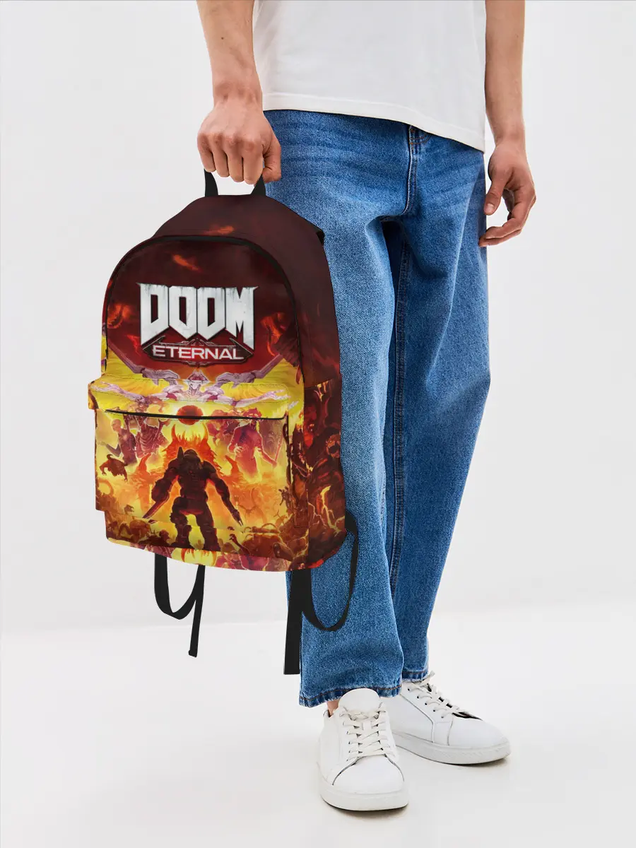 Рюкзак джинсовый / DOOM Eternal