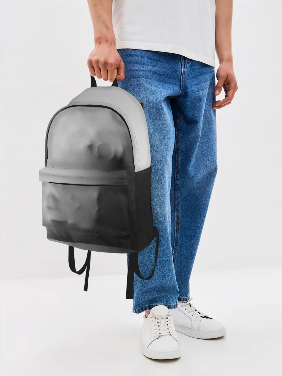 Рюкзак джинсовый / Кричащее Лицо Внутри