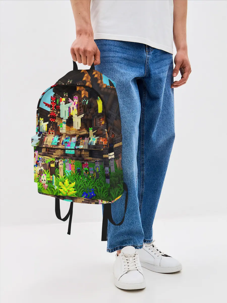 Рюкзак джинсовый / MY LITTLE MINECRAFT