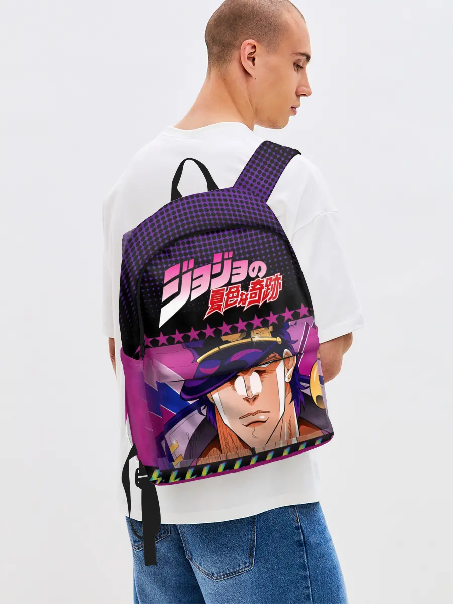 Рюкзак джинсовый / Joutarou Kuujou JoJo