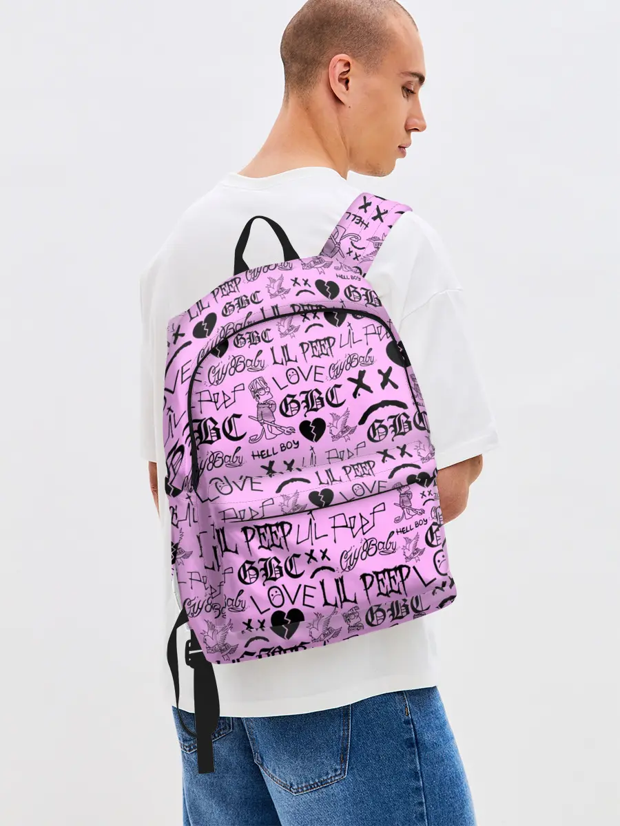 Рюкзак джинсовый / LIL PEEP LOGOBOMBING