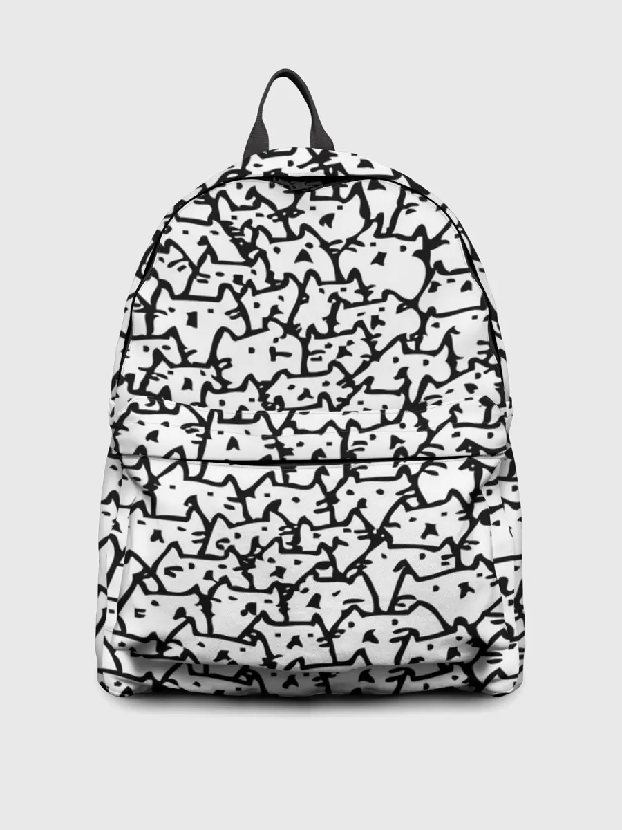 Рюкзак джинсовый / Котики