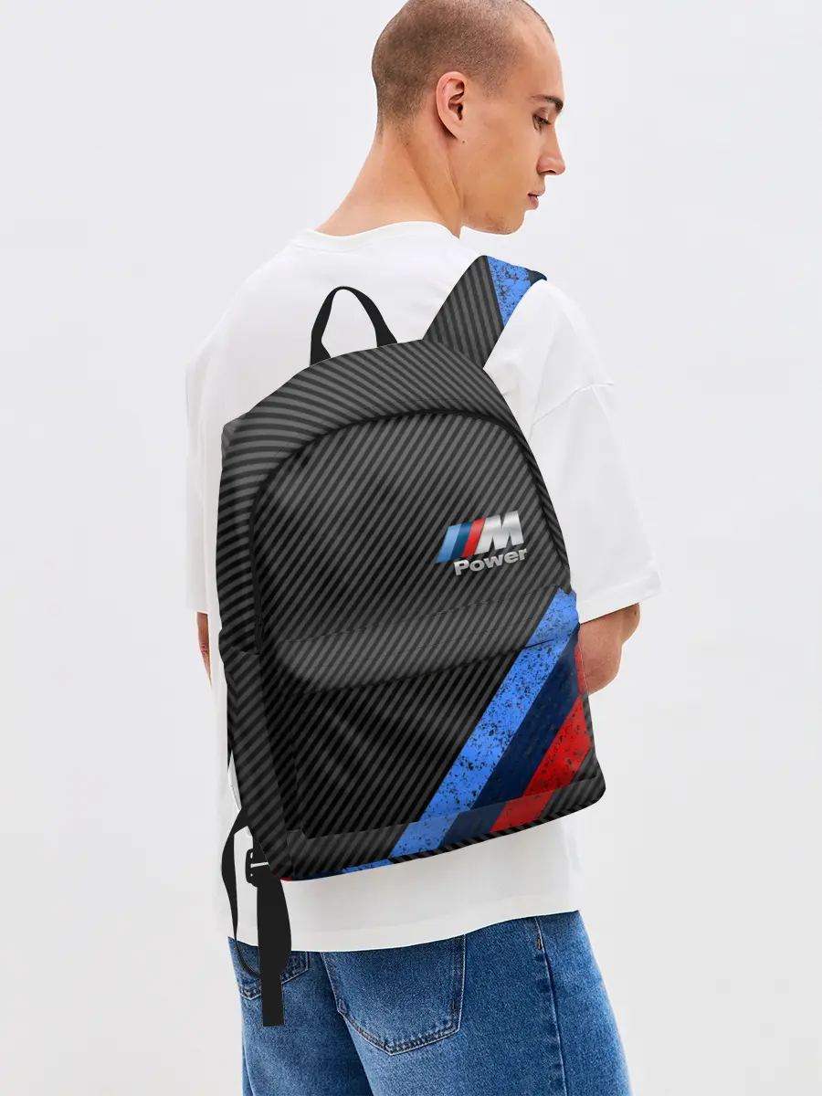 Рюкзак джинсовый / BMW КАРБОН