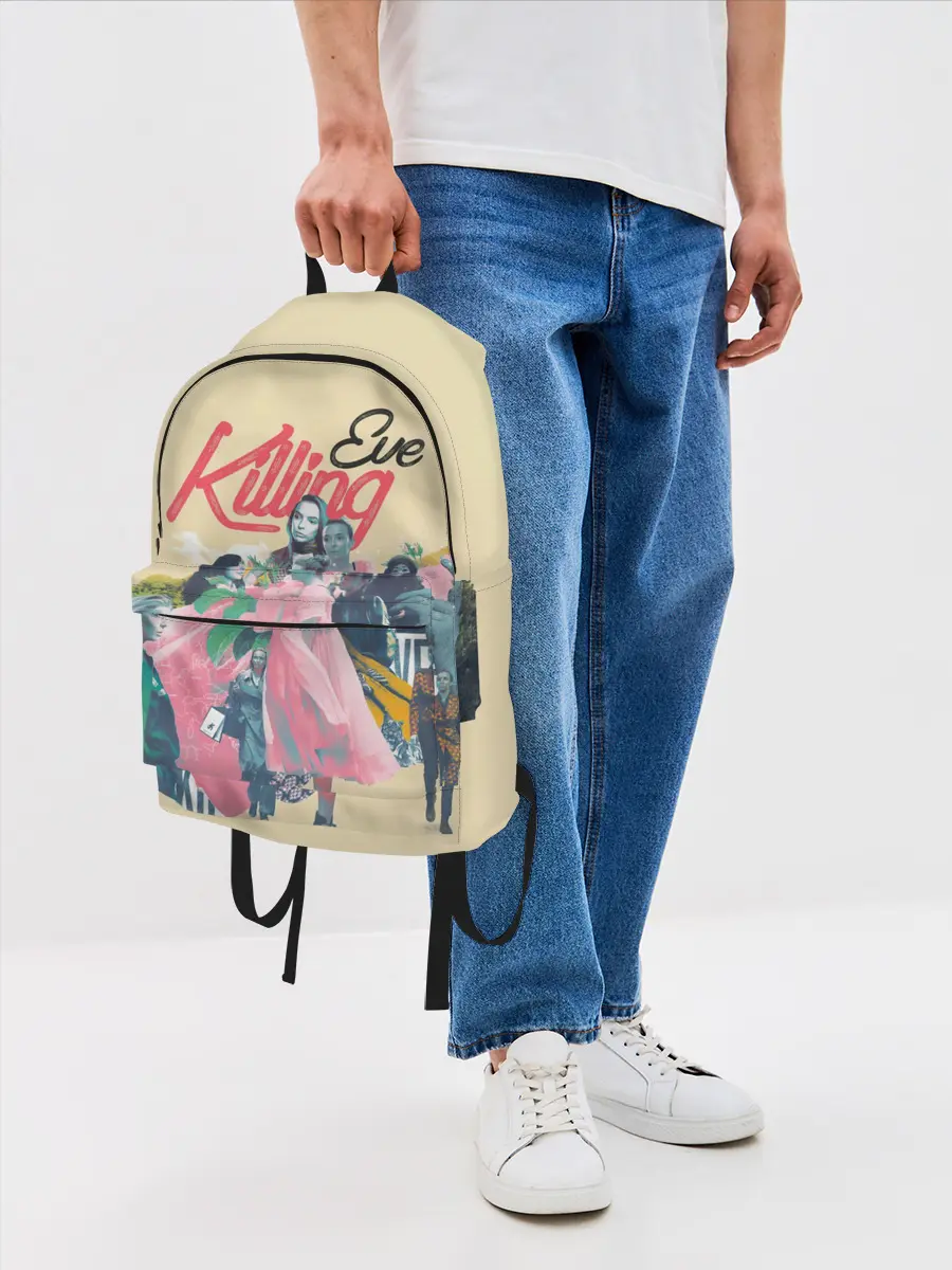 Рюкзак джинсовый / Killing Eve collage
