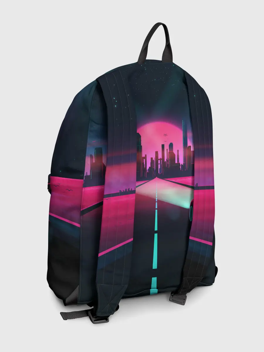 Рюкзак джинсовый / НЕОНОВЫЙ ГОРОД