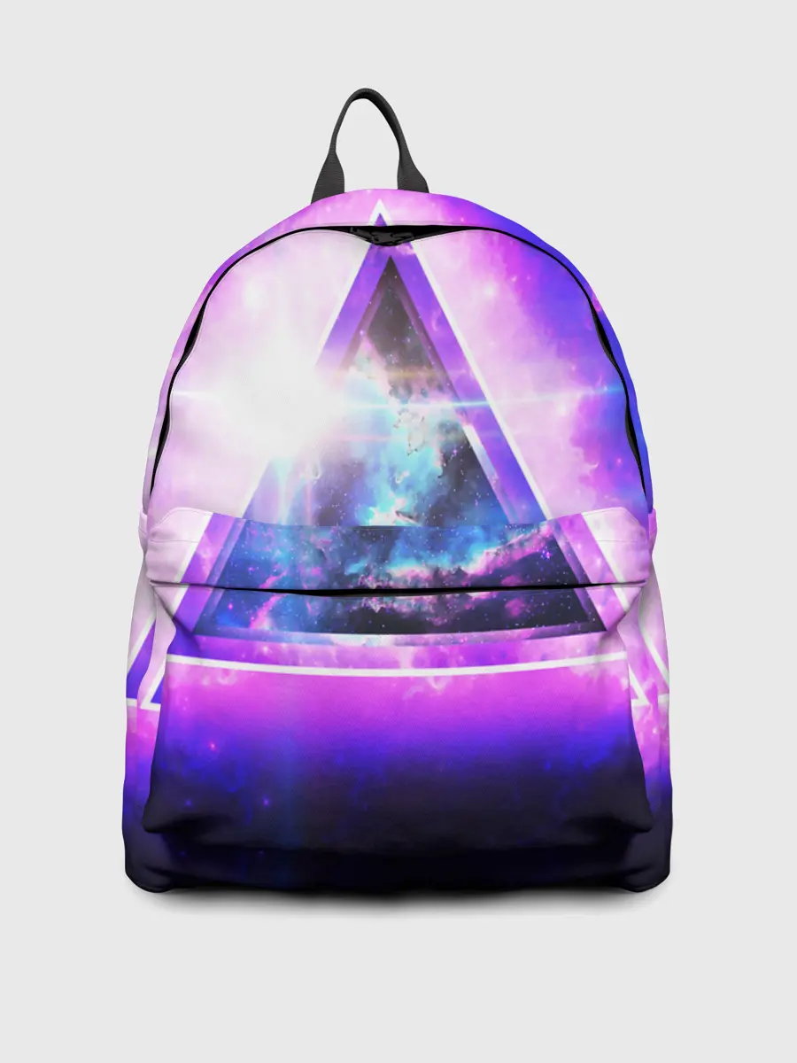 Рюкзак джинсовый / КОСМИЧЕСКИЙ ТРЕУГОЛЬНИК