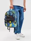 Рюкзак джинсовый / Картина в стиле Вангога