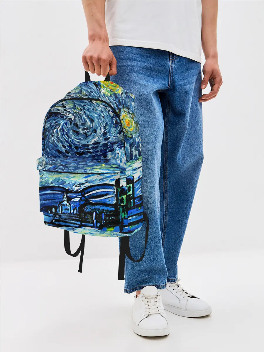 Рюкзак джинсовый / ВАНГОГ