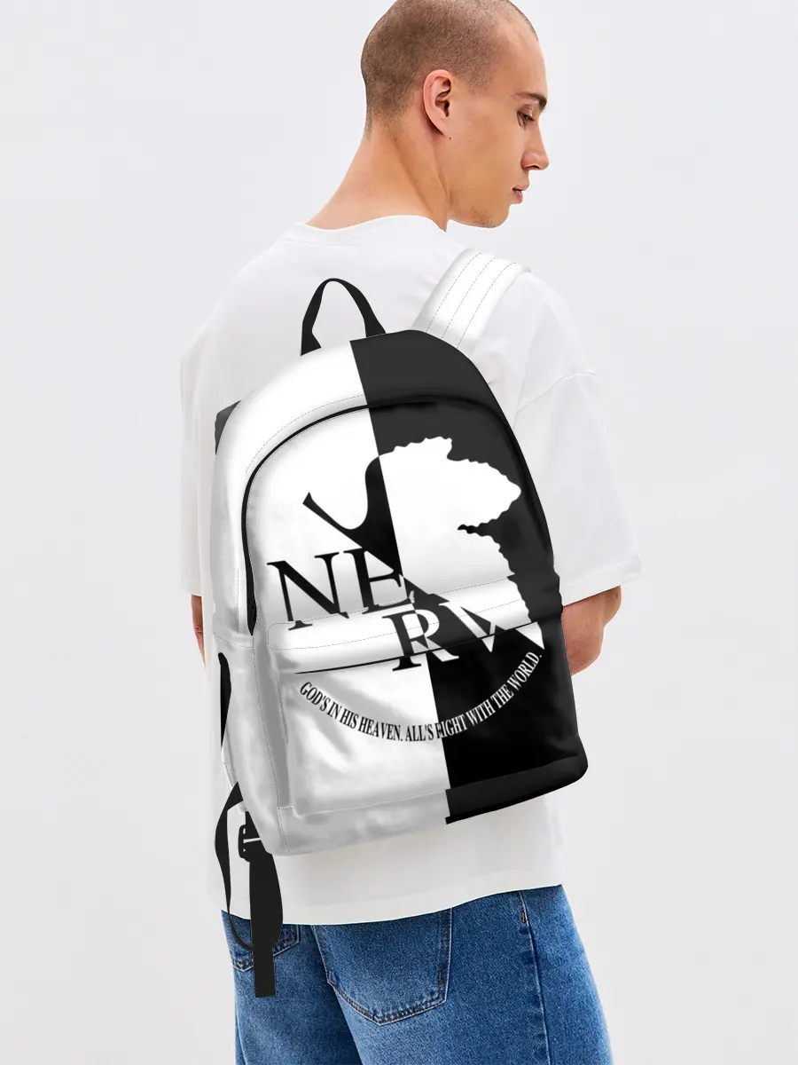 Рюкзак джинсовый / Nerv black and white