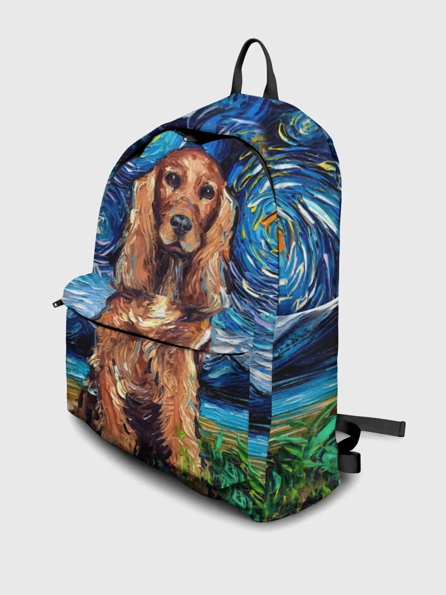 Рюкзак джинсовый / Кокер-спаниель