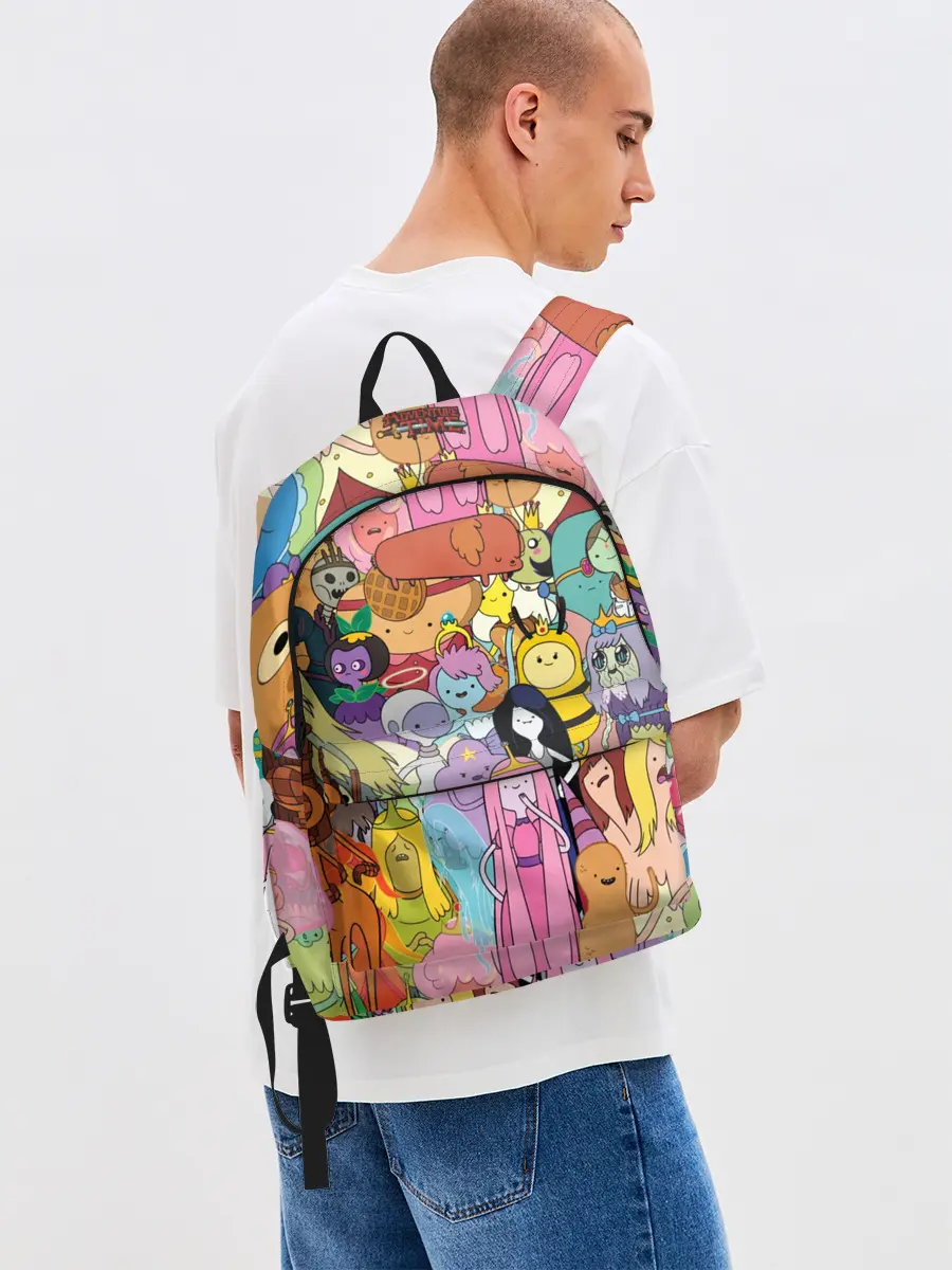 Рюкзак джинсовый / Adventure time