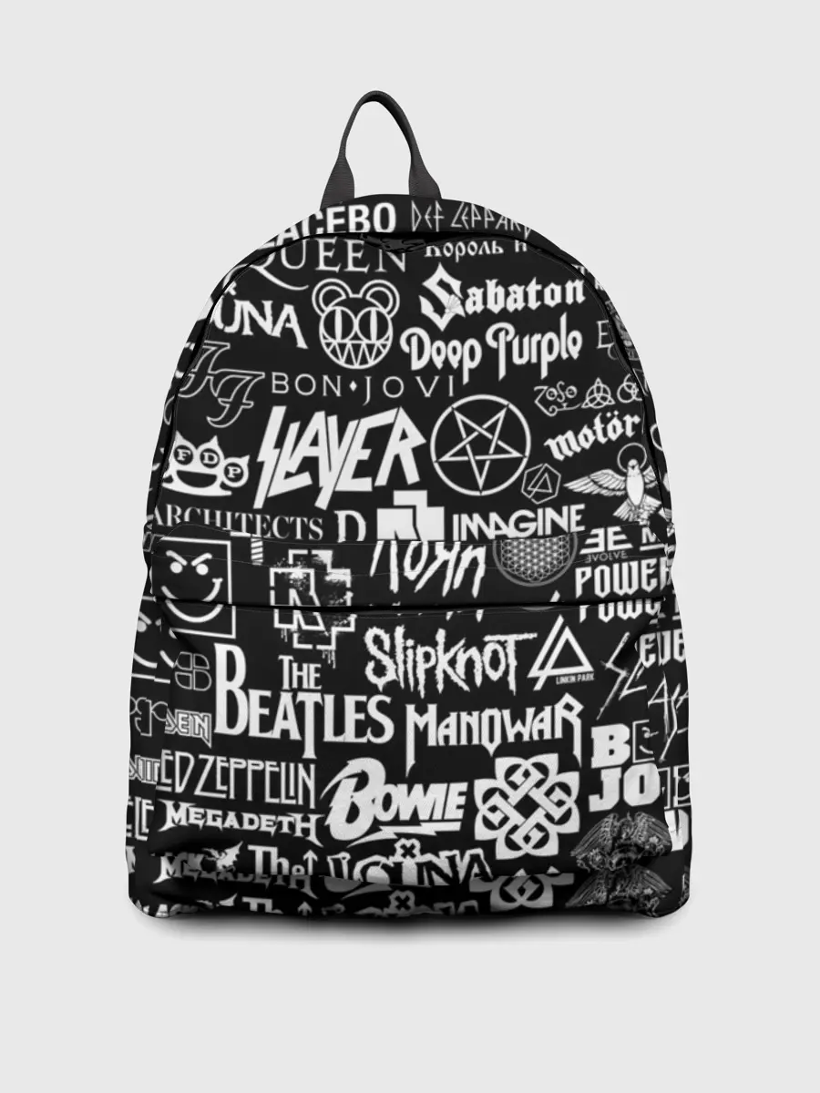 Рюкзак джинсовый / ЛОГОТИПЫ РОК ГРУПП | ROCK