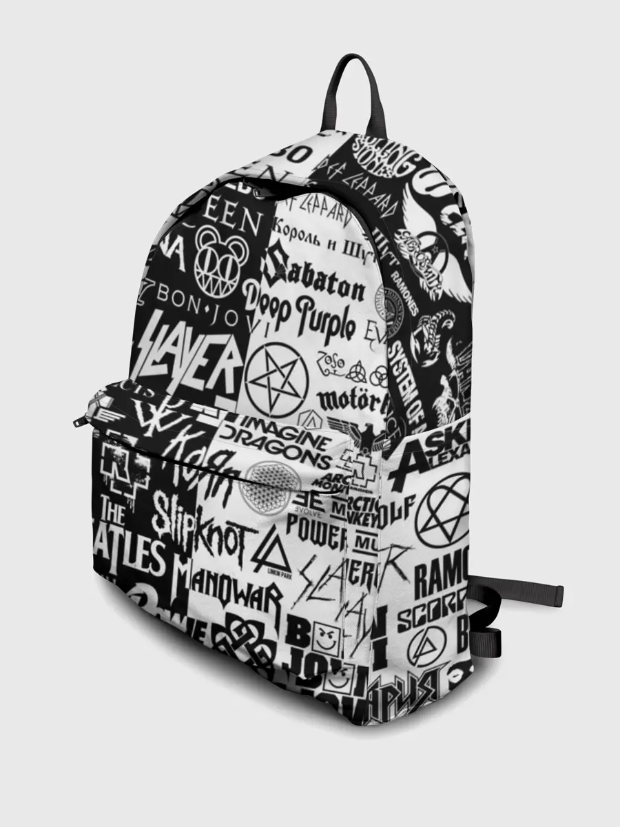 Рюкзак джинсовый / ЛОГОТИПЫ РОК ГРУПП