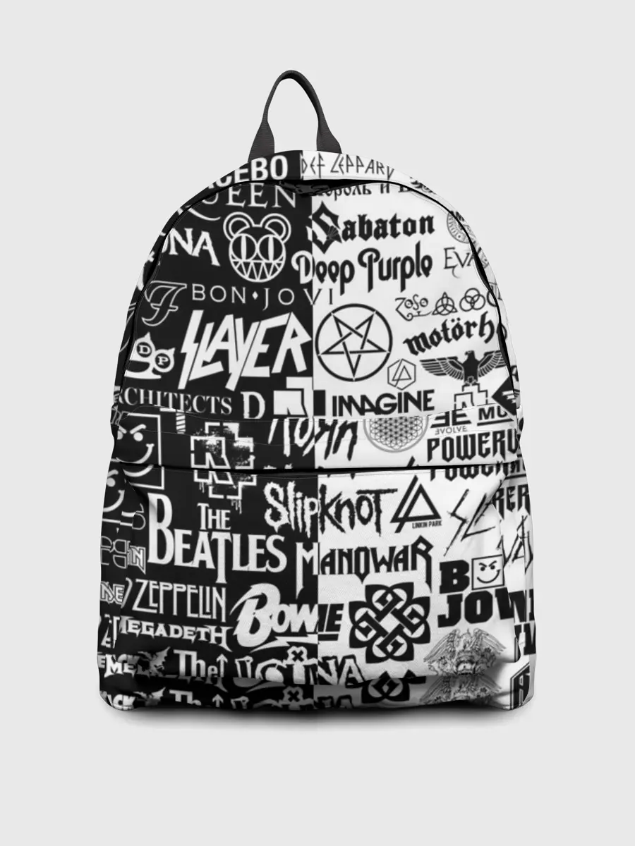 Рюкзак джинсовый / ЛОГОТИПЫ РОК ГРУПП