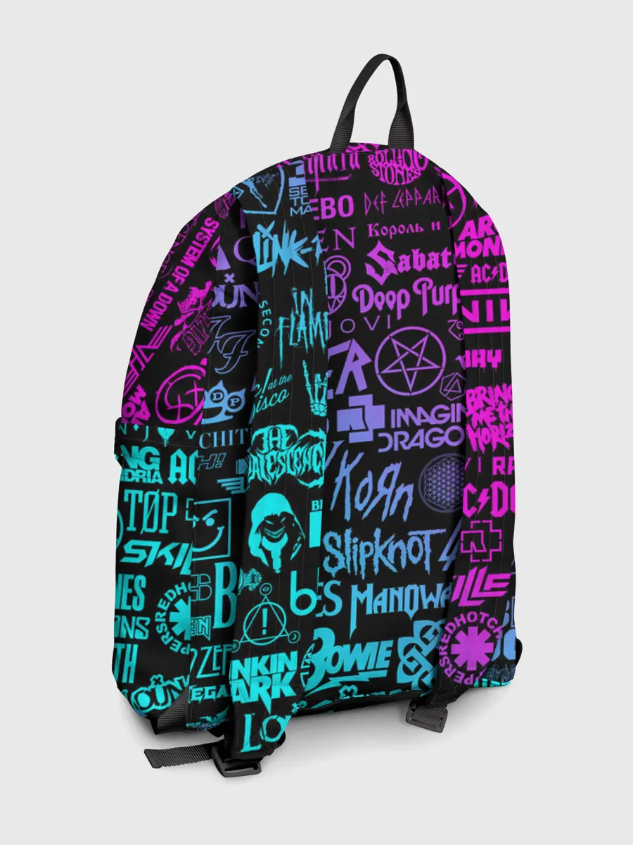 Рюкзак джинсовый / ЛОГОТИПЫ РОК ГРУПП