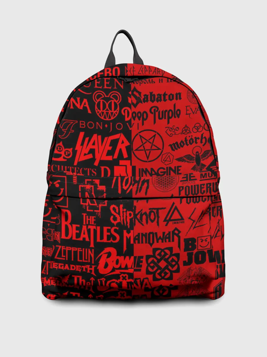 Рюкзак джинсовый / ЛОГОТИПЫ РОК ГРУПП | ROCK