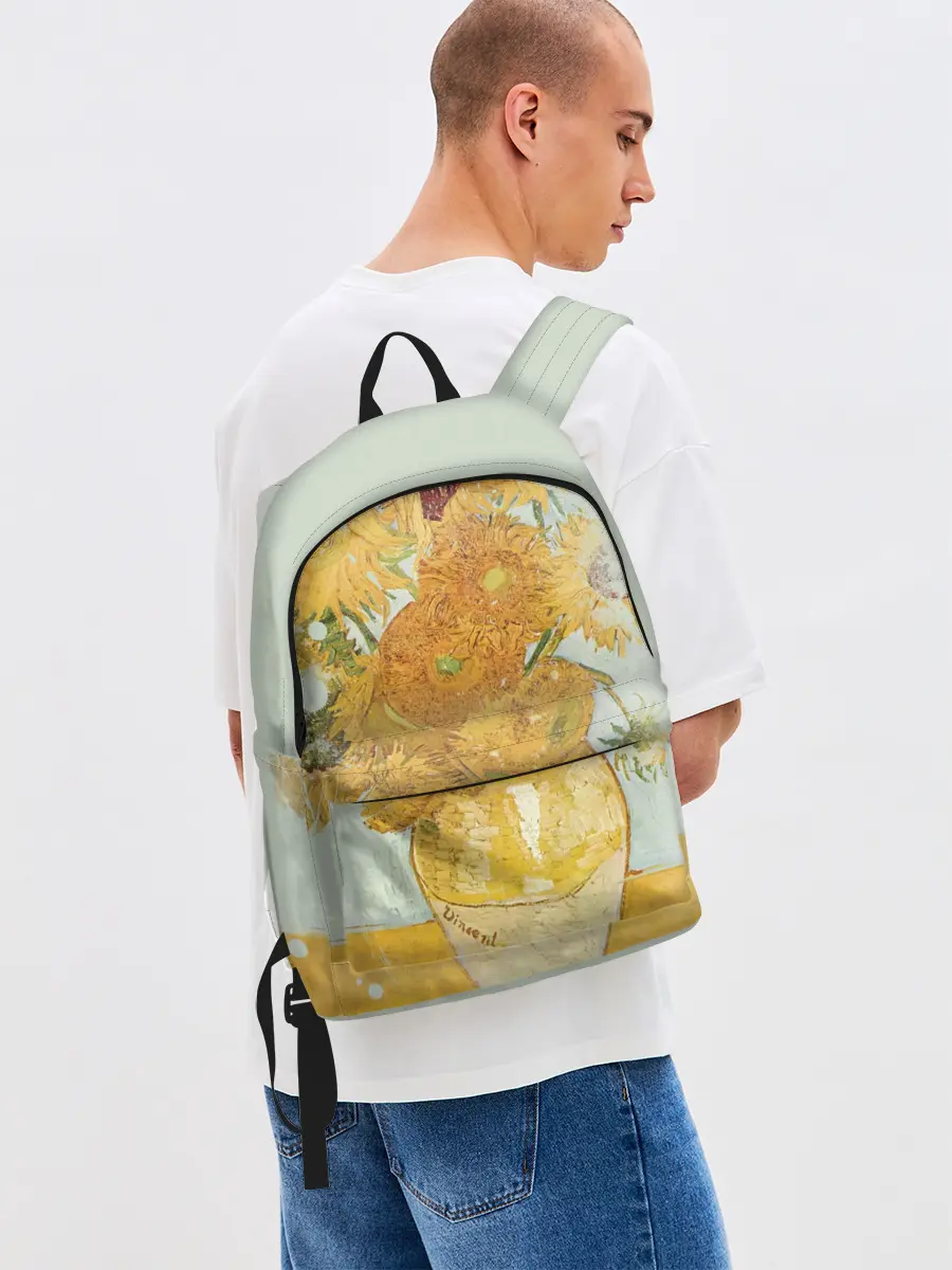 Рюкзак джинсовый / Подсолнухи