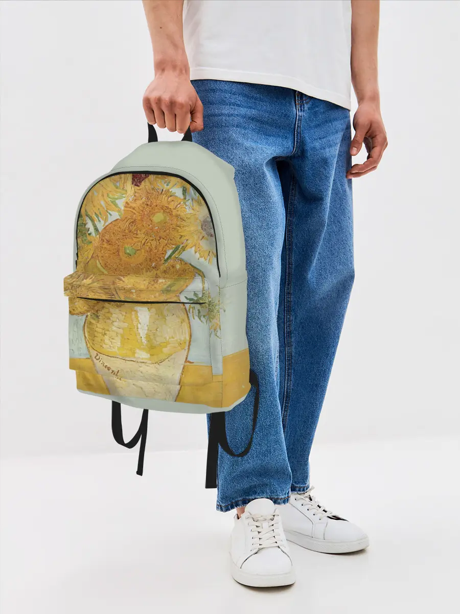 Рюкзак джинсовый / Подсолнухи