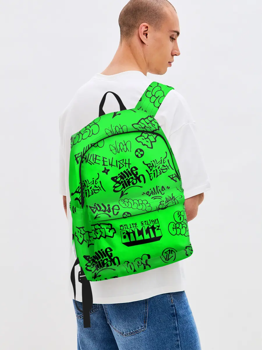 Рюкзак джинсовый / Billie Eilish graffiti