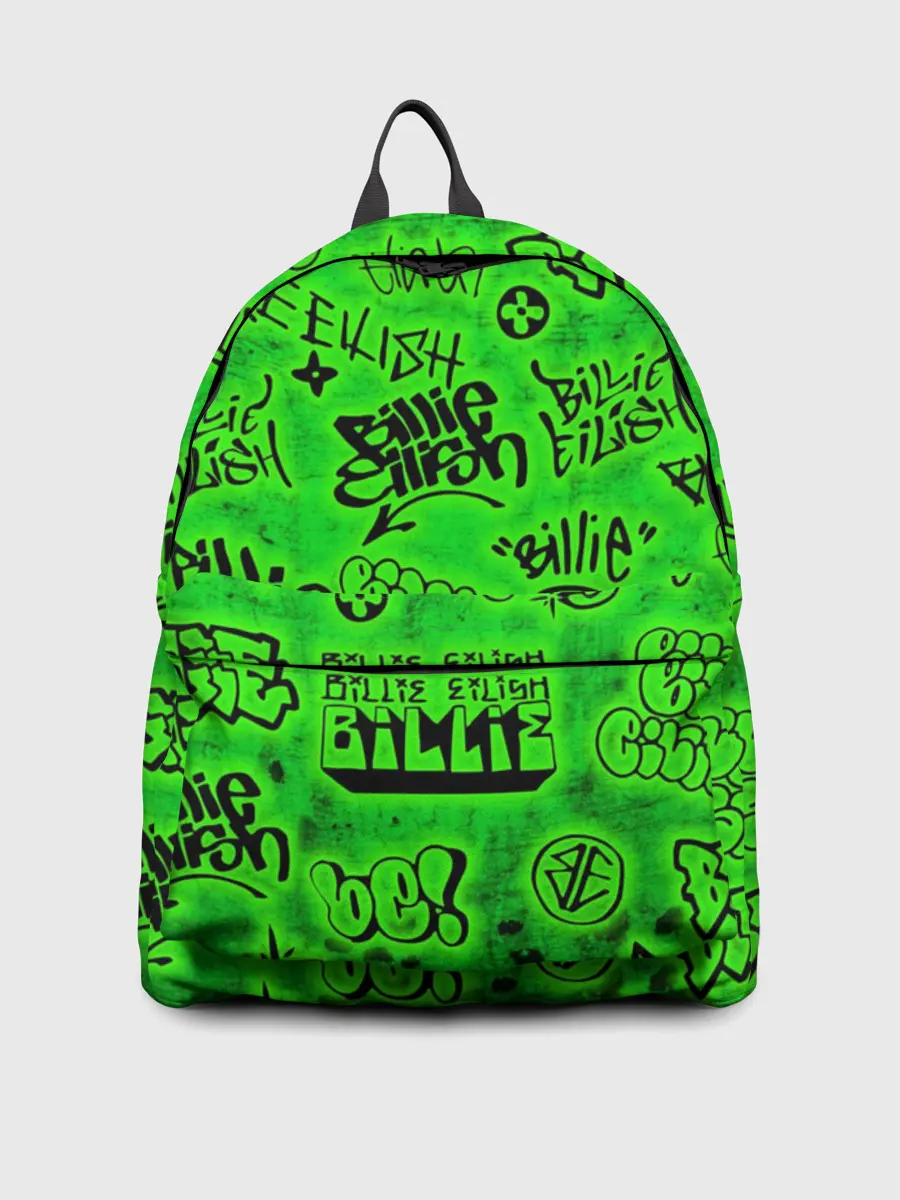 Рюкзак джинсовый / Billie Eilish Graffiti glow
