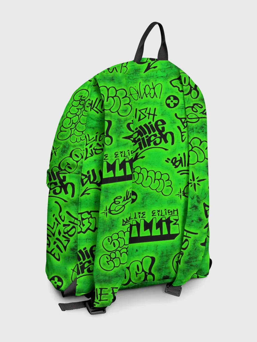 Рюкзак джинсовый / Billie Eilish Graffiti glow