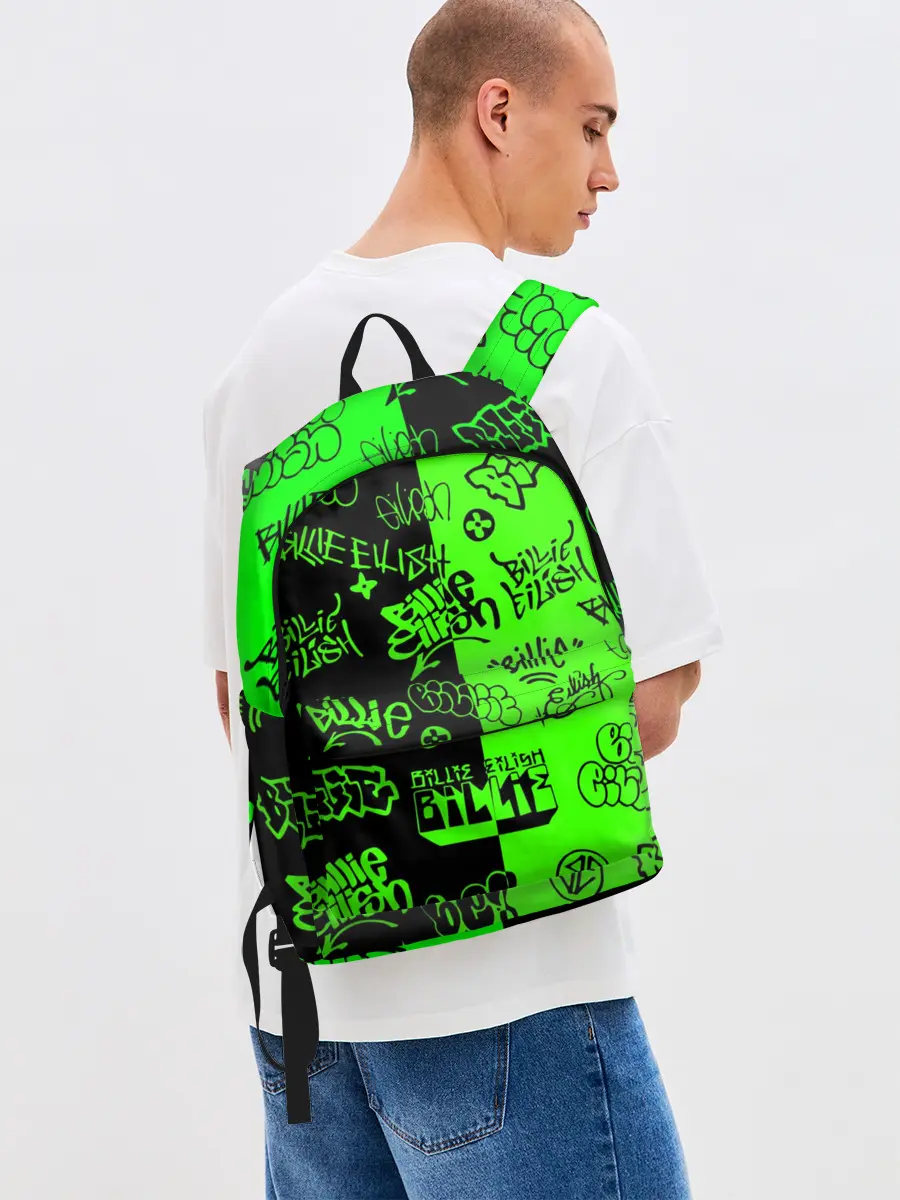 Рюкзак джинсовый / Billie Eilish Graffiti two col