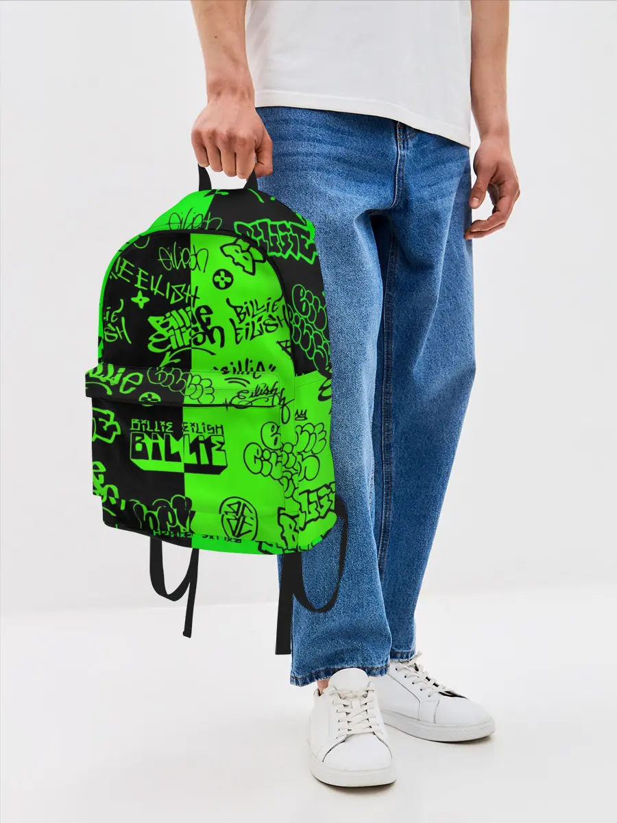 Рюкзак джинсовый / Billie Eilish Graffiti two col