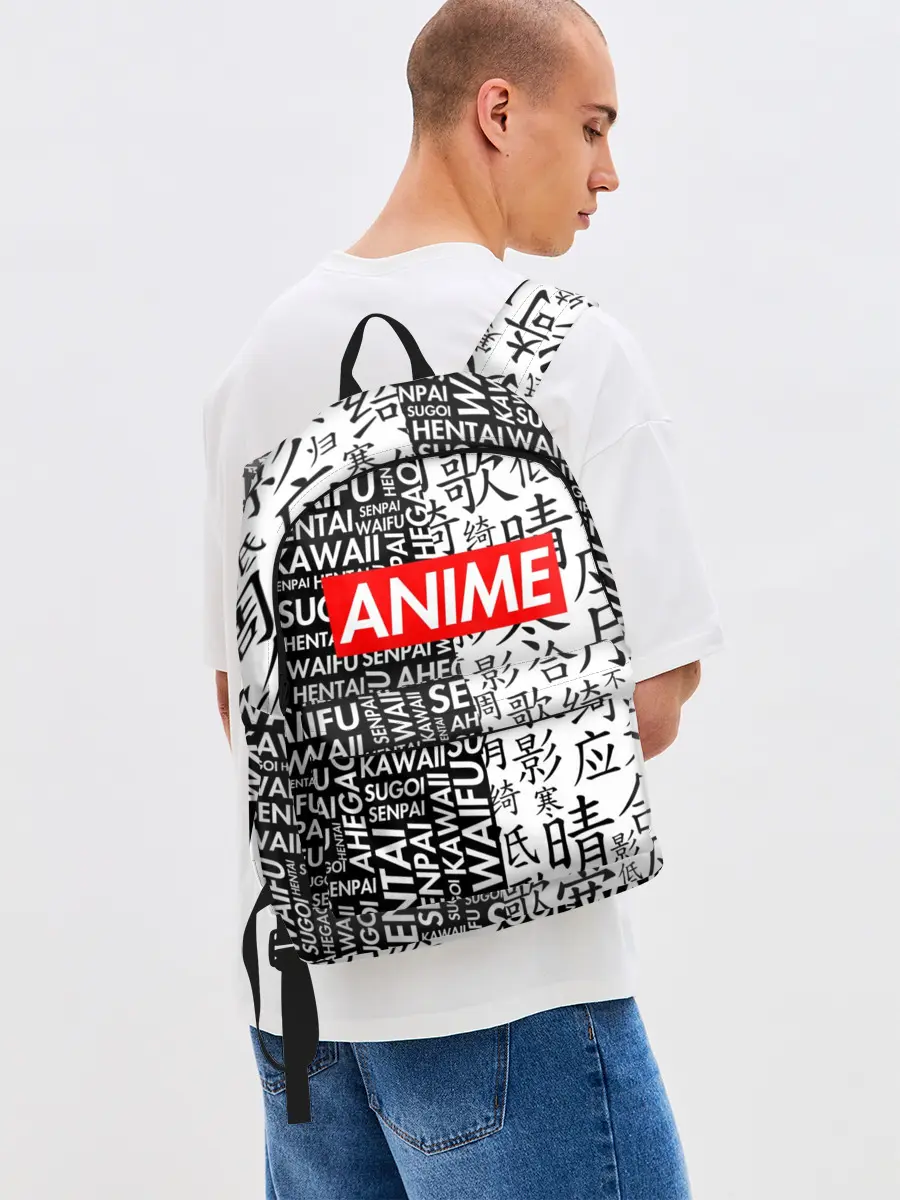 Рюкзак джинсовый / Anime black&white