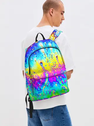 Рюкзак джинсовый / КИСЛОТНЫЙ СТИЛЬ