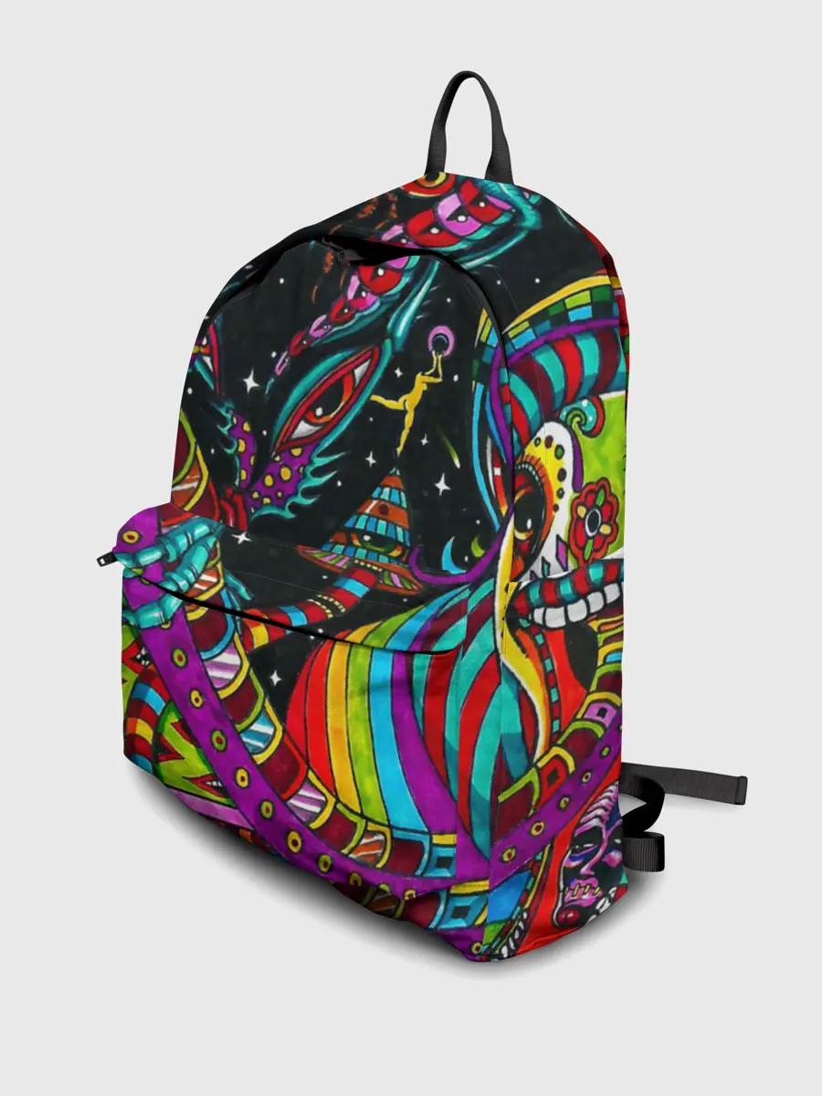 Рюкзак джинсовый / психоделика