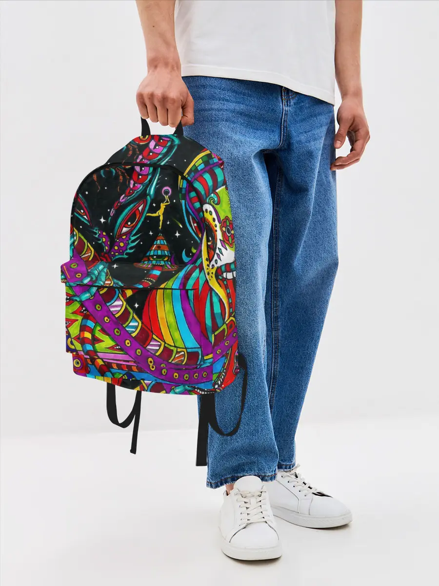 Рюкзак джинсовый / психоделика