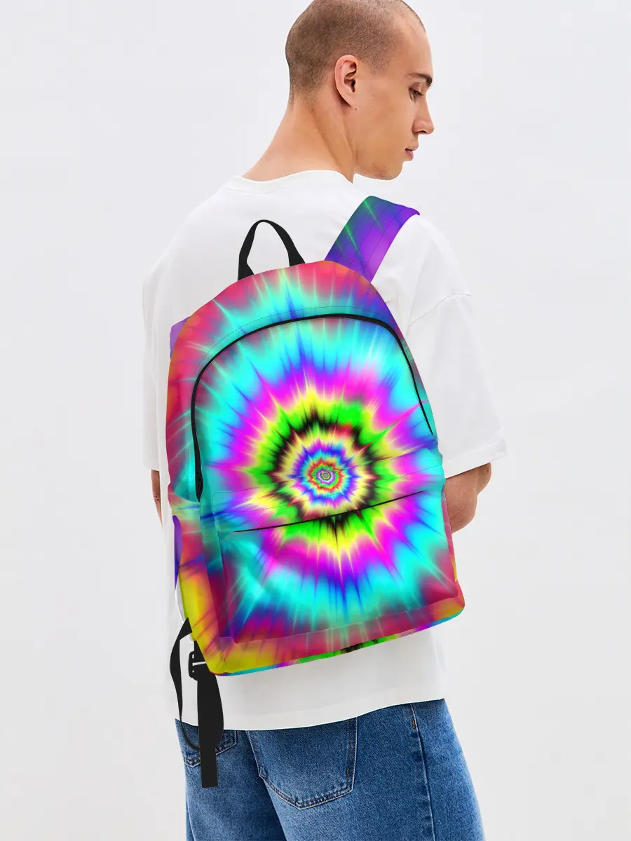 Рюкзак джинсовый / ОПТИЧЕСКИЙ УЗОР